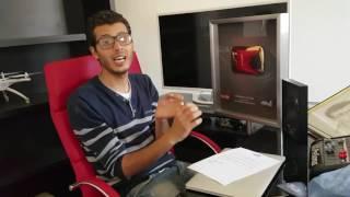 أصدقائي !!! حصلت على الجائزة الذهبية من شركة يوتوب  D: